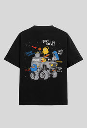 Don't Give Up Printed Oversized T-shirt By Offmint