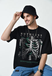 Ruthless Black Oversized T-shirt
