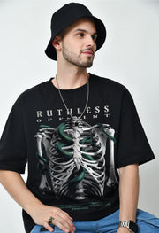Ruthless Black Oversized T-shirt