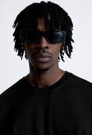 Obsessed  Printed Black Oversized T-shirt By Offmint