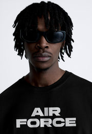 Air Force Black Oversized T-shirt By Offmint