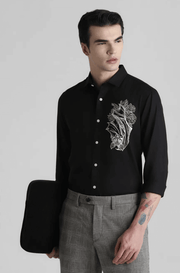 Bat printed black shirt by offmint