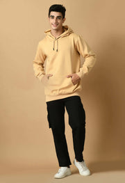 Beige Color Hoodie By Offmint