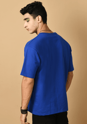 Betrayed blue color oversized t-shirt by offmint