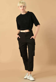 Black NS cargo five pockets by offmint