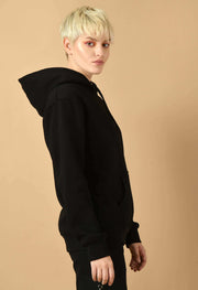 Black color hoodie by offmint
