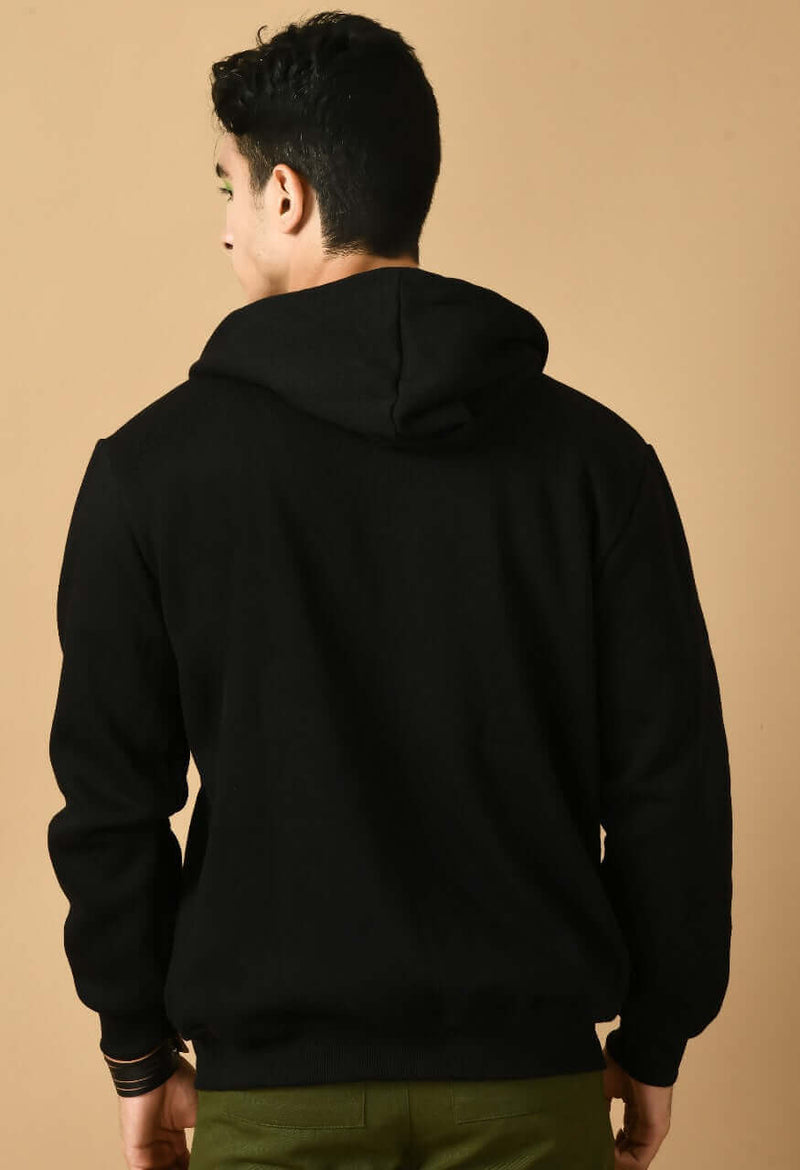 Black Zip Hoodie By Offmint