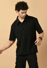 Black color overshirt by offmint