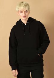 Black color women's hoodie by offmint
