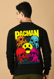 Black pacman printed sweatshirt by offmint