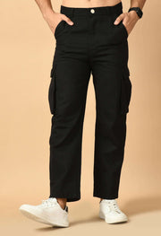 Black six pocket cargo 
