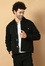 Black twill jacket's