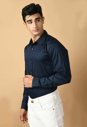 Blue color clubwear shirt 