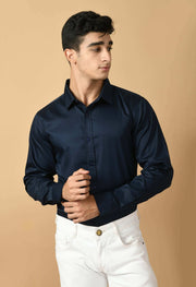 Blue color clubwear shirt by offmint