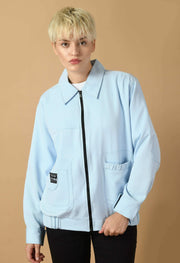 Bomber jacket blue color by offmint