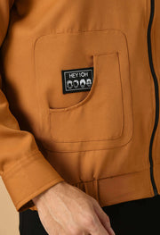 Bomber jacket brown color 
