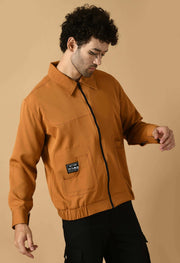 Bomber jacket men's  brown color by offmint