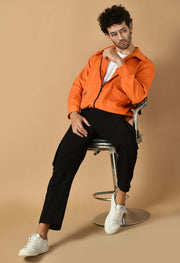 Bomber jacket  men's orange color by offmint