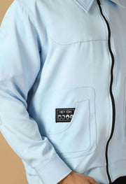 Bomber jacket sky blue color by offmint