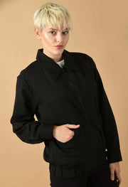 Bomber jacket women's black color
