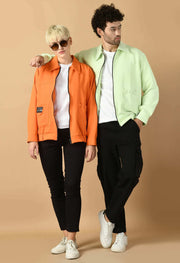Bomber jacket women's orange color by offmint