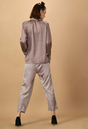 Brown lines women's co-ord set by offmint