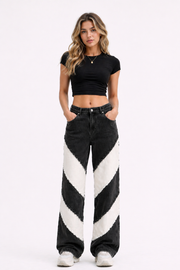 Rebel Stitch Patchwork Denim Women