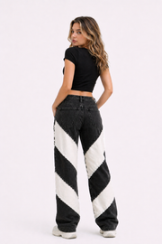 Rebel Stitch Patchwork Denim Women