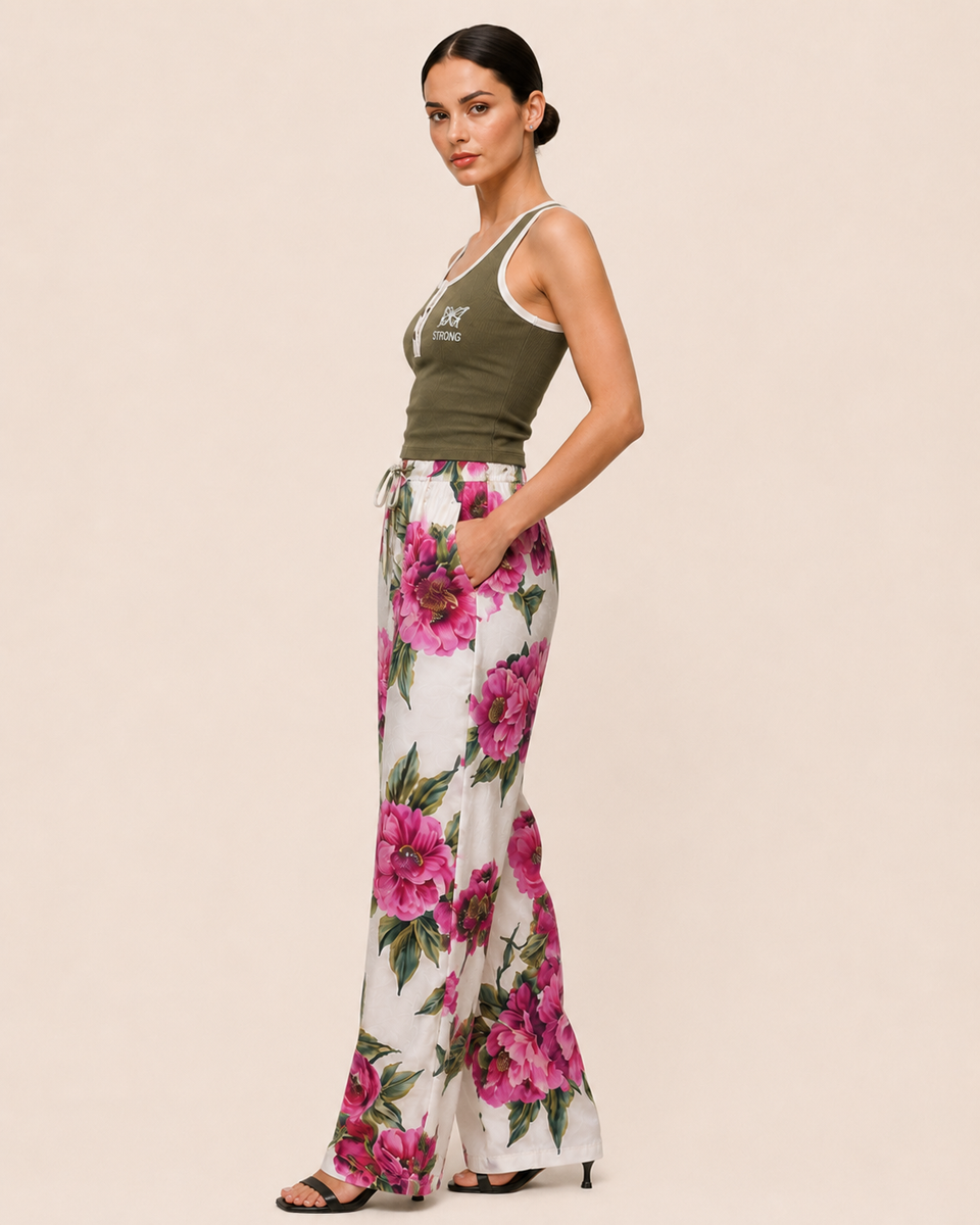 Bloomline Printed Trousers – Offmint