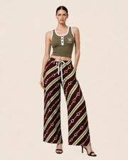Royal Harness Stripe Print