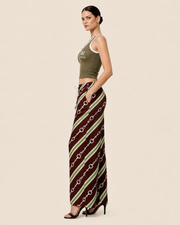 Royal Harness Stripe Print