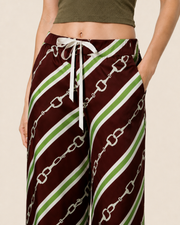 Royal Harness Stripe Print