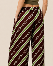 Royal Harness Stripe Print