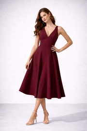 Linen Sweatheart Dress