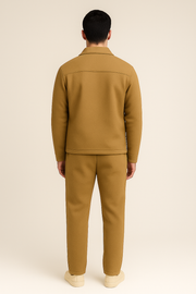Camel Overshirt Co-ord Set