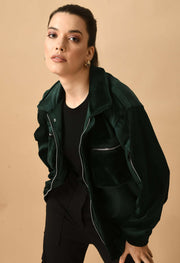 Forest Green Corduroy Jacket By Offmint