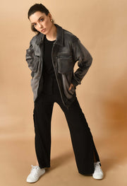 Grey Corduroy Jacket By Offmint