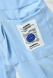 12 Pocket's Sky Blue Shirt Co-ord Set By Offmint