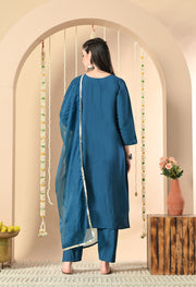 Azure Elegance Kurta Set