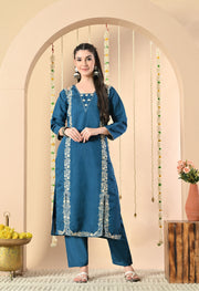 Azure Elegance Kurta Set