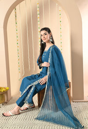 Azure Elegance Kurta Set