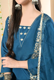 Azure Elegance Kurta Set