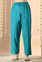 Turquoise Bloom Kurta Set