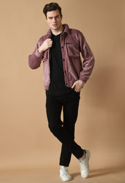 Mauve Corduroy Jacket By Offmint