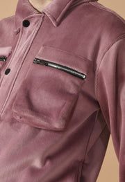 Mauve Corduroy Jacket By Offmint