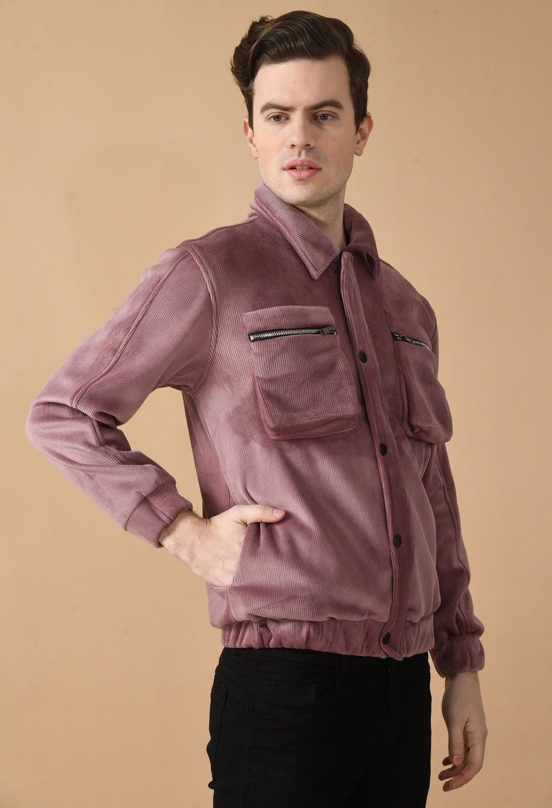 Mauve Corduroy Jacket By Offmint
