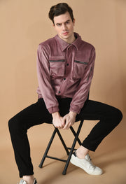 Mauve Corduroy Jacket By Offmint