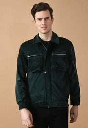 Forest Green Corduroy Jacket By Offmint
