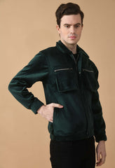 Forest Green Corduroy Jacket By Offmint