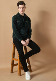 Forest Green Corduroy Jacket By Offmint